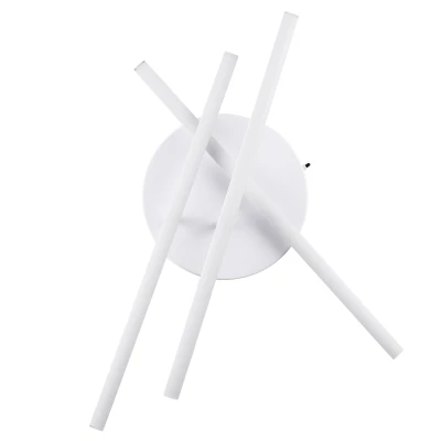 Μοντέρνο τρίφωτο φωτιστικό οροφής DRACO LED 45W 5535lm AC 220-240V ρυθμιζόμενο λευκό CCT με χειριστήριο IP20 λευκό ματ 50x50x11cm
