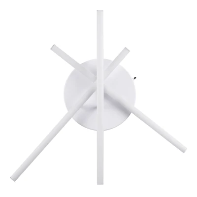 Μοντέρνο τρίφωτο φωτιστικό οροφής DRACO LED 45W 5535lm AC 220-240V ρυθμιζόμενο λευκό CCT με χειριστήριο IP20 λευκό ματ 50x50x11cm