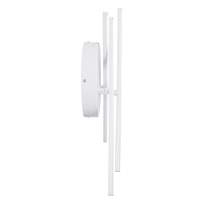 Μοντέρνο τρίφωτο φωτιστικό οροφής DRACO LED 45W 5535lm AC 220-240V ρυθμιζόμενο λευκό CCT με χειριστήριο IP20 λευκό ματ 50x50x11cm