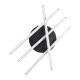 GloboStar® DRACO 61095 Φωτιστικό Οροφής Γραμμικό Linear Design LED CCT 60W 7380lm 120° AC 220-240V - Εναλλαγή Φωτισμού μέσω Τηλεχειριστηρίου All In One Ψυχρό 6000k+Φυσικό 4500k+Θερμό 2700k Dimmable Φ60 x Υ11cm - Μαύρο - 3 Years Warranty