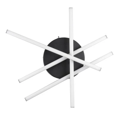 GloboStar® DRACO 61095 Φωτιστικό Οροφής Γραμμικό Linear Design LED CCT 60W 7380lm 120° AC 220-240V - Εναλλαγή Φωτισμού μέσω Τηλεχειριστηρίου All In One Ψυχρό 6000k+Φυσικό 4500k+Θερμό 2700k Dimmable Φ60 x Υ11cm - Μαύρο - 3 Years Warranty