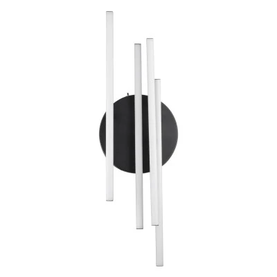GloboStar® DRACO 61095 Φωτιστικό Οροφής Γραμμικό Linear Design LED CCT 60W 7380lm 120° AC 220-240V - Εναλλαγή Φωτισμού μέσω Τηλεχειριστηρίου All In One Ψυχρό 6000k+Φυσικό 4500k+Θερμό 2700k Dimmable Φ60 x Υ11cm - Μαύρο - 3 Years Warranty