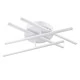 GloboStar® DRACO 61096 Φωτιστικό Οροφής Γραμμικό Linear Design LED CCT 60W 7380lm 120° AC 220-240V - Εναλλαγή Φωτισμού μέσω Τηλεχειριστηρίου All In One Ψυχρό 6000k+Φυσικό 4500k+Θερμό 2700k Dimmable Φ60 x Υ11cm - Λευκό - 3 Years Warranty