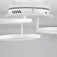 GloboStar® NEMESIS 61109 Φωτιστικό Οροφής Δαχτυλίδι-Κύκλος LED CCT 98W 11858lm 360° AC 220-240V - Εναλλαγή Φωτισμού μέσω Τηλεχειριστηρίου All In One Ψυχρό 6000k+Φυσικό 4500k+Θερμό 2700k Dimmable Φ25+35+45cm+BackLight - Λευκό - 3 Years Warranty