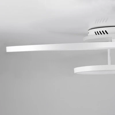 GloboStar® NEMESIS 61109 Φωτιστικό Οροφής Δαχτυλίδι-Κύκλος LED CCT 98W 11858lm 360° AC 220-240V - Εναλλαγή Φωτισμού μέσω Τηλεχειριστηρίου All In One Ψυχρό 6000k+Φυσικό 4500k+Θερμό 2700k Dimmable Φ25+35+45cm+BackLight - Λευκό - 3 Years Warranty
