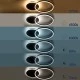 GloboStar® VENOM 61118 Φωτιστικό Οροφής Δαχτυλίδι-Κύκλος LED CCT 45W 5445lm 360° AC 220-240V - Εναλλαγή Φωτισμού μέσω Τηλεχειριστηρίου All In One Ψυχρό 6000k+Φυσικό 4500k+Θερμό 2700k Dimmable Φ40cm+BackLight - Λευκό - 3 Years Warranty