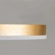 GloboStar® VENOM 61119 Φωτιστικό Οροφής Δαχτυλίδι-Κύκλος LED CCT 45W 5445lm 360° AC 220-240V - Εναλλαγή Φωτισμού μέσω Τηλεχειριστηρίου All In One Ψυχρό 6000k+Φυσικό 4500k+Θερμό 2700k Dimmable Φ40cm+BackLight - Χρυσό Βούρτσας - 3 Years Warranty