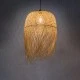 Boho Κρεμαστό Φωτιστικό Οροφής με Ντουί 1 x E27 AC 220-240V IP20 - Μπεζ - Μ50 x Π50 x Υ70cm GloboStar® MANILA 00713 Boho Κρεμαστό Φωτιστικό Πλέγμα Μονόφωτο 1 x E27 IP20 Μπέζ Ξύλο - Μ50 x Π50 x Υ70cm
