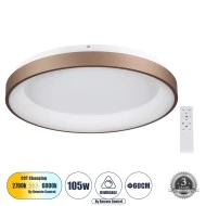 Πλαφονιέρα Οροφής Δαχτυλίδι-Κύκλος LED SALEM CCT 105W 12075lm 120° AC 220-240V - Εναλλαγή Φωτισμού μέσω Τηλεχειριστηρίου All In One- Καφέ Χάλκινο Πλαφονιέρα Οροφής Δαχτυλίδι-Κύκλος LED SALEM CCT 105W 12075lm 120° AC 220-240V - Εναλλαγή Φωτισμού μέσω Τηλεχειριστηρίου All In One- Καφέ Χάλκινο