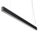 GloboStar® FELIX 61028-P Γραμμικό Κρεμαστό Φωτιστικό Linear LED CCT 54W 6500lm 120° AC 220-240V Μ120 x Π3.5 x Υ7cm - Εναλλαγή Φωτισμού μέσω Τηλεχειριστηρίου All In One Ψυχρό 6000k+Φυσικό 4500k+Θερμό 2700k Dimmable - Μαύρο - 3 Years Warranty