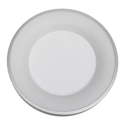 GloboStar® SALEM 61234 Πλαφονιέρα Οροφής Δαχτυλίδι-Κύκλος LED CCT 75W 8625lm 120° AC 220-240V - Εναλλαγή Φωτισμού μέσω Τηλεχειριστηρίου All In One Ψυχρό 6000k+Φυσικό 4500k+Θερμό 2700k Dimmable Φ45cm - Ασημί - 3 Years Warranty