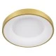 GloboStar® SALEM 61235 Πλαφονιέρα Οροφής Δαχτυλίδι-Κύκλος LED CCT 75W 8625lm 120° AC 220-240V - Εναλλαγή Φωτισμού μέσω Τηλεχειριστηρίου All In One Ψυχρό 6000k+Φυσικό 4500k+Θερμό 2700k Dimmable Φ45cm - Χρυσό Σαμπανιζέ - 3 Years Warranty