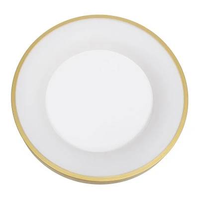 GloboStar® SALEM 61235 Πλαφονιέρα Οροφής Δαχτυλίδι-Κύκλος LED CCT 75W 8625lm 120° AC 220-240V - Εναλλαγή Φωτισμού μέσω Τηλεχειριστηρίου All In One Ψυχρό 6000k+Φυσικό 4500k+Θερμό 2700k Dimmable Φ45cm - Χρυσό Σαμπανιζέ - 3 Years Warranty