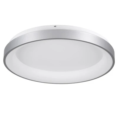 Πλαφονιέρα Οροφής Δαχτυλίδι-Κύκλος LED SALEM CCT 105W 12075lm 120° AC 220-240V - Εναλλαγή Φωτισμού μέσω Τηλεχειριστηρίου All In One- Ασημί GloboStar® SALEM 61238 Πλαφονιέρα Οροφής Δαχτυλίδι-Κύκλος LED CCT 105W 12075lm 120° AC 220-240V - Εναλλαγή Φωτισμού μέσω Τηλεχειριστηρίου All In One Ψυχρό 6000k+Φυσικό 4500k+Θερμό 2700k Dimmable Φ60cm - Ασημί - 3 Years Warranty