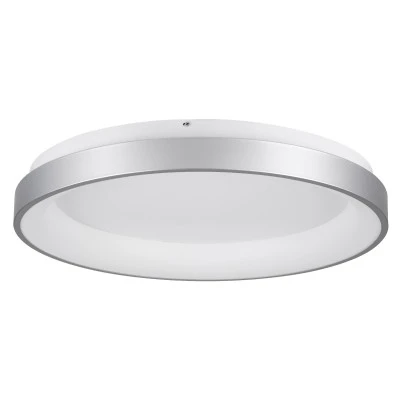 Πλαφονιέρα Οροφής Δαχτυλίδι-Κύκλος LED SALEM CCT 105W 12075lm 120° AC 220-240V - Εναλλαγή Φωτισμού μέσω Τηλεχειριστηρίου All In One- Ασημί GloboStar® SALEM 61238 Πλαφονιέρα Οροφής Δαχτυλίδι-Κύκλος LED CCT 105W 12075lm 120° AC 220-240V - Εναλλαγή Φωτισμού μέσω Τηλεχειριστηρίου All In One Ψυχρό 6000k+Φυσικό 4500k+Θερμό 2700k Dimmable Φ60cm - Ασημί - 3 Years Warranty