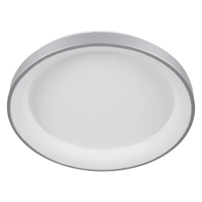 Πλαφονιέρα Οροφής Δαχτυλίδι-Κύκλος LED SALEM CCT 105W 12075lm 120° AC 220-240V - Εναλλαγή Φωτισμού μέσω Τηλεχειριστηρίου All In One- Ασημί GloboStar® SALEM 61238 Πλαφονιέρα Οροφής Δαχτυλίδι-Κύκλος LED CCT 105W 12075lm 120° AC 220-240V - Εναλλαγή Φωτισμού μέσω Τηλεχειριστηρίου All In One Ψυχρό 6000k+Φυσικό 4500k+Θερμό 2700k Dimmable Φ60cm - Ασημί - 3 Years Warranty
