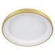 GloboStar® SALEM 61239 Πλαφονιέρα Οροφής Δαχτυλίδι-Κύκλος LED CCT 105W 12075lm 120° AC 220-240V - Εναλλαγή Φωτισμού μέσω Τηλεχειριστηρίου All In One Ψυχρό 6000k+Φυσικό 4500k+Θερμό 2700k Dimmable Φ60cm - Χρυσό Σαμπανιζέ - 3 Years Warranty