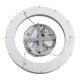 GloboStar® SALEM 61242 Κρεμαστή Πλαφονιέρα Οροφής Δαχτυλίδι-Κύκλος LED CCT 75W 8625lm 120° AC 220-240V - Εναλλαγή Φωτισμού μέσω Τηλεχειριστηρίου All In One Ψυχρό 6000k+Φυσικό 4500k+Θερμό 2700k Dimmable Φ45cm - Ασημί - 3 Years Warranty