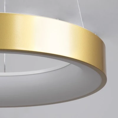 Κρεμαστή Πλαφονιέρα SALEM Δαχτυλίδι-Κύκλος LED CCT 75W 8625lm 120° AC 220-240V - Εναλλαγή Φωτισμού μέσω Τηλεχειριστηρίου All In One Dimmable Φ45cm - Χρυσό Σαμπανιζέ GloboStar® SALEM 61243 Κρεμαστή Πλαφονιέρα Οροφής Δαχτυλίδι-Κύκλος LED CCT 75W 8625lm 120° AC 220-240V - Εναλλαγή Φωτισμού μέσω Τηλεχειριστηρίου All In One Ψυχρό 6000k+Φυσικό 4500k+Θερμό 2700k Dimmable Φ45cm - Χρυσό Σαμπανιζέ - 3 Years Warranty