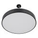 GloboStar® BURTON 61202-S Πλαφονιέρα Οροφής LED CCT 75W 8625lm 120° AC 220-240V - Εναλλαγή Φωτισμού μέσω Τηλεχειριστηρίου All In One Ψυχρό 6000k+Φυσικό 4500k+Θερμό 2700k Dimmable Φ60cm - Μαύρο - 3 Years Warranty