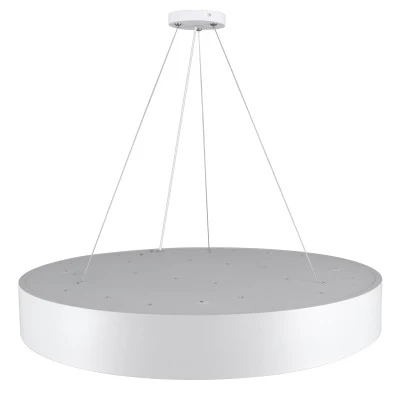 GloboStar® BURTON 61203-S Πλαφονιέρα Οροφής LED CCT 75W 8625lm 120° AC 220-240V - Εναλλαγή Φωτισμού μέσω Τηλεχειριστηρίου All In One Ψυχρό 6000k+Φυσικό 4500k+Θερμό 2700k Dimmable Φ60cm - Λευκό - 3 Years Warranty