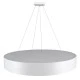 GloboStar® BURTON 61203-S Πλαφονιέρα Οροφής LED CCT 75W 8625lm 120° AC 220-240V - Εναλλαγή Φωτισμού μέσω Τηλεχειριστηρίου All In One Ψυχρό 6000k+Φυσικό 4500k+Θερμό 2700k Dimmable Φ60cm - Λευκό - 3 Years Warranty