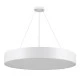 GloboStar® BURTON 61203-S Πλαφονιέρα Οροφής LED CCT 75W 8625lm 120° AC 220-240V - Εναλλαγή Φωτισμού μέσω Τηλεχειριστηρίου All In One Ψυχρό 6000k+Φυσικό 4500k+Θερμό 2700k Dimmable Φ60cm - Λευκό - 3 Years Warranty