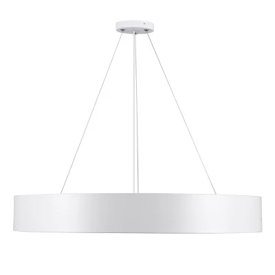 GloboStar® BURTON 61203-S Πλαφονιέρα Οροφής LED CCT 75W 8625lm 120° AC 220-240V - Εναλλαγή Φωτισμού μέσω Τηλεχειριστηρίου All In One Ψυχρό 6000k+Φυσικό 4500k+Θερμό 2700k Dimmable Φ60cm - Λευκό - 3 Years Warranty