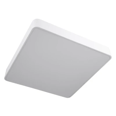 GloboStar® KAMALA 61209-S Πλαφονιέρα Οροφής LED CCT 75W 8625lm 120° AC 220-240V - Εναλλαγή Φωτισμού μέσω Τηλεχειριστηρίου All In One Ψυχρό 6000k+Φυσικό 4500k+Θερμό 2700k Dimmable Μ60 x Π60 x Υ8cm - Λευκό - 3 Years Warranty