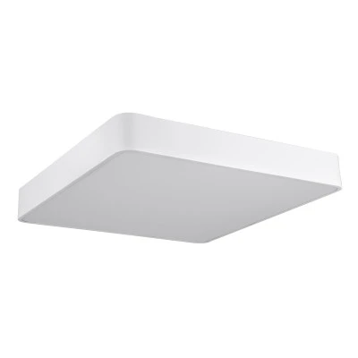 GloboStar® KAMALA 61209-S Πλαφονιέρα Οροφής LED CCT 75W 8625lm 120° AC 220-240V - Εναλλαγή Φωτισμού μέσω Τηλεχειριστηρίου All In One Ψυχρό 6000k+Φυσικό 4500k+Θερμό 2700k Dimmable Μ60 x Π60 x Υ8cm - Λευκό - 3 Years Warranty