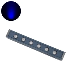 LED γραμμικό ντιμαριζόμενο φωτιστικό αρχιτεκτονικού φωτισμού Μπλε WASHERMARGO 30cm 6W BRIDGELUX SMD 510lm 24V DC IP65 δέσμη 30°