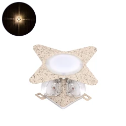Μοντέρνο επιτοίχιο φωτιστικό LED kelvo® WALLLIGHT-CINA 10W 1100lm IP65 θερμό λευκό 2700K με CREE COB chip μπεζ 18.5x18.5x8.5cm 90658