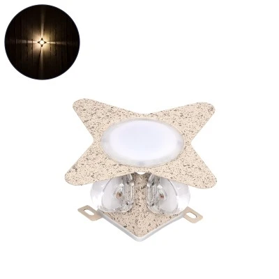 Μοντέρνο επιτοίχιο φωτιστικό LED kelvo® WALLLIGHT-CINA 10W 1100lm IP65 θερμό λευκό 2700K με CREE COB chip μπεζ 18.5x18.5x8.5cm 90658