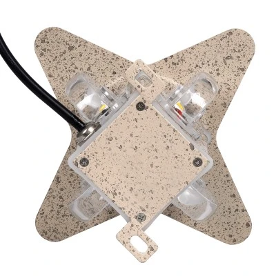 Μοντέρνο επιτοίχιο φωτιστικό LED kelvo® WALLLIGHT-CINA 10W 1100lm IP65 θερμό λευκό 2700K με CREE COB chip μπεζ 18.5x18.5x8.5cm 90658