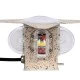 Μοντέρνο επιτοίχιο φωτιστικό LED kelvo® WALLLIGHT-CINA 10W 1100lm IP65 θερμό λευκό 2700K με CREE COB chip μπεζ 18.5x18.5x8.5cm 90658