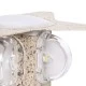 Μοντέρνο επιτοίχιο φωτιστικό LED kelvo® WALLLIGHT-CINA 10W 1100lm IP65 θερμό λευκό 2700K με CREE COB chip μπεζ 18.5x18.5x8.5cm 90658