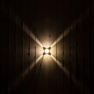 Μοντέρνο επιτοίχιο φωτιστικό LED kelvo® WALLLIGHT-CINA 10W 1100lm IP65 θερμό λευκό 2700K με CREE COB chip μπεζ 18.5x18.5x8.5cm 90658