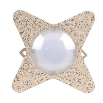 Μοντέρνα απλίκα LED τοίχου kelvo® WALLLIGHT-CINA 10W 1000lm πολύχρωμο RGB 10° AC 220-240V IP65 μπεζ 18.5x18.5x8.5cm