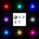 Μοντέρνα απλίκα LED τοίχου kelvo® WALLLIGHT-CINA 10W 1000lm πολύχρωμο RGB 10° AC 220-240V IP65 μπεζ 18.5x18.5x8.5cm