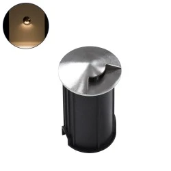 Φωτιστικό UNDERGROUND-RENA χωνευτό σποτ δαπέδου One Sided LED 1W 3000Κ 110lm 30° DC 24V  IP68 Φ5 x Υ9cm 