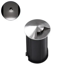 Φωτιστικό UNDERGROUND-RENA χωνευτό σποτ δαπέδου One Sided LED 1W 4500Κ ενδιάμεσο χρώμα φωτός115lm 30°  IP68 Φ5 x Υ9cm 
