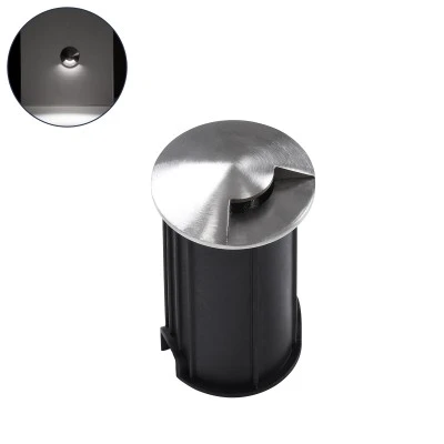 Φωτιστικό UNDERGROUND-RENA χωνευτό σποτ δαπέδου One Sided LED 1W 4500Κ ενδιάμεσο χρώμα φωτός115lm 30°  IP68 Φ5 x Υ9cm 