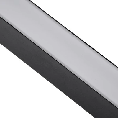 Μοντέρνο φωτιστικό τοίχου LED kelvo® FELIX 54W 6500lm 120° AC 220-240V IP20 ρυθμιζόμενο λευκό CCT με εναλλαγή χρωμάτων 2700K/4500K/6000K μαύρο ματ 120x3.5x7cm