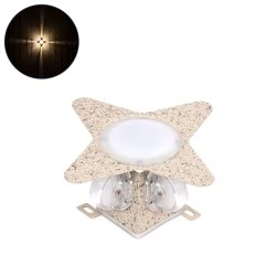 Μοντέρνο επιτοίχιο φωτιστικό LED kelvo® WALLLIGHT-CINA 10W 1100lm IP65 θερμό λευκό 2700K με CREE COB chip μπεζ 18.5x18.5x8.5cm 90658