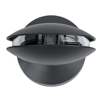 Μοντέρνα επιτοίχια απλίκα LED kelvo® ZERODA 9W 1035lm IP65 θερμό λευκό 2700K CREE XPE γκρι ανθρακί ματ 11x10x16cm