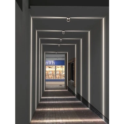 Μοντέρνα επιτοίχια απλίκα LED kelvo® ZERODA 9W 1035lm IP65 θερμό λευκό 2700K CREE XPE γκρι ανθρακί ματ 11x10x16cm