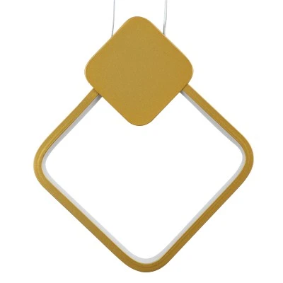 GloboStar® MARY 61084 Κρεμαστό Φωτιστικό Οροφής Design LED CCT 12W 1440lm 300° AC 220-240V - Εναλλαγή Φωτισμού μέσω Διακόπτη On/Off All In One Ψυχρό 6000k+Φυσικό 4500k+Θερμό 2700k Μ20 x Π2.3 x Υ28.5cm - Χρυσό Βούρτσας