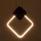 GloboStar® MARY 61084 Κρεμαστό Φωτιστικό Οροφής Design LED CCT 12W 1440lm 300° AC 220-240V - Εναλλαγή Φωτισμού μέσω Διακόπτη On/Off All In One Ψυχρό 6000k+Φυσικό 4500k+Θερμό 2700k Μ20 x Π2.3 x Υ28.5cm - Χρυσό Βούρτσας