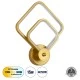 Μοντέρνο φωτιστικό τοίχου - απλίκα LED kelvo® ANNA 15W 1800lm 300° AC 220-240V IP20 ρυθμιζόμενο λευκό CCT με On/Off από 2700K έως 6000K χρυσό βούρτσας 25x8x30cm