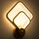 Μοντέρνο φωτιστικό τοίχου - απλίκα LED kelvo® ANNA 15W 1800lm 300° AC 220-240V IP20 ρυθμιζόμενο λευκό CCT με On/Off από 2700K έως 6000K χρυσό βούρτσας 25x8x30cm